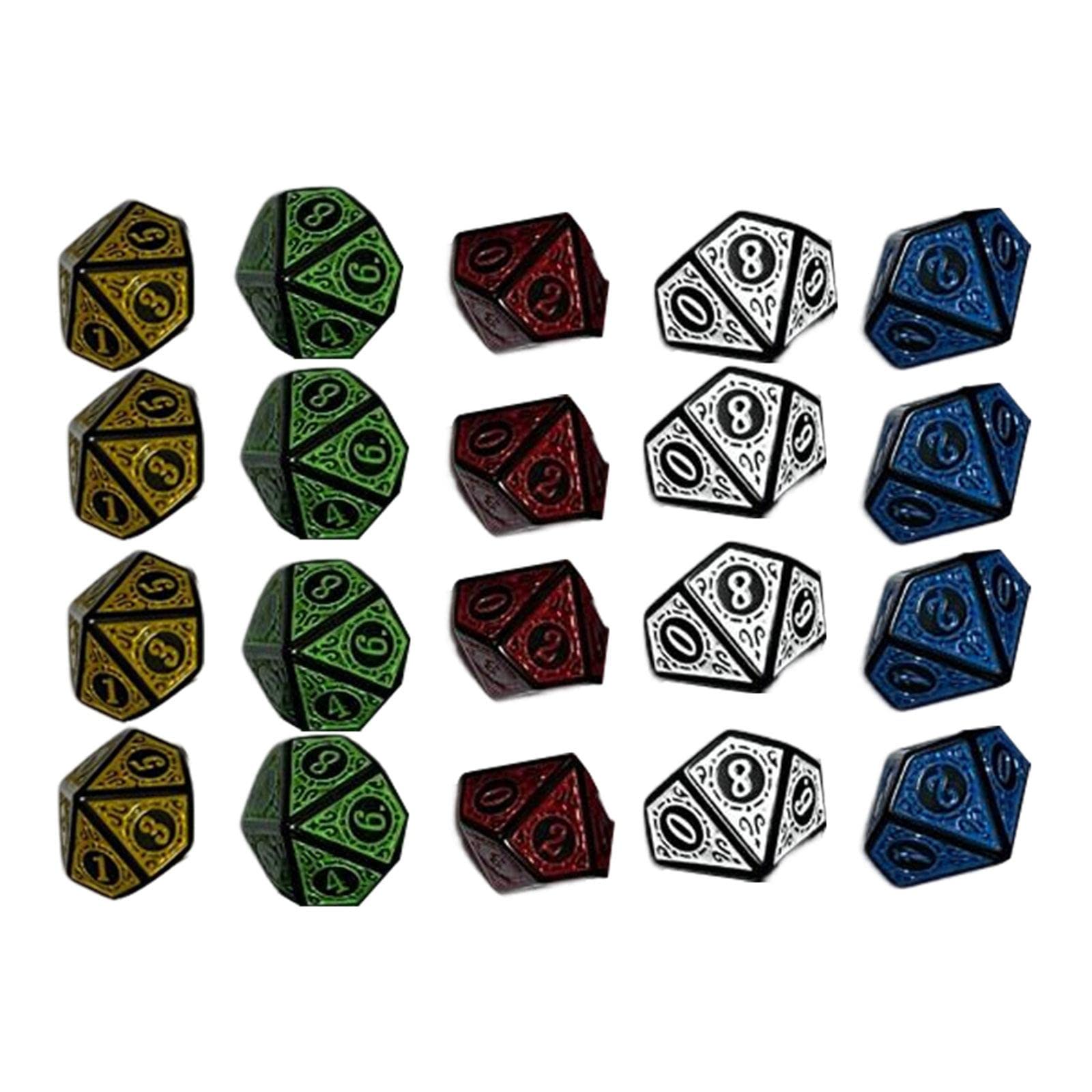 Amazon | rockible 20x 10面ダイスセット MTG RPG ロールプレイング
